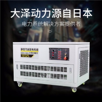 大澤動力10kw靜音汽油發(fā)電機