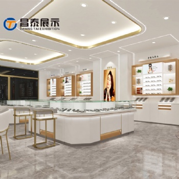 輕奢風(fēng)眼鏡店店面裝修效果圖風(fēng)格介紹