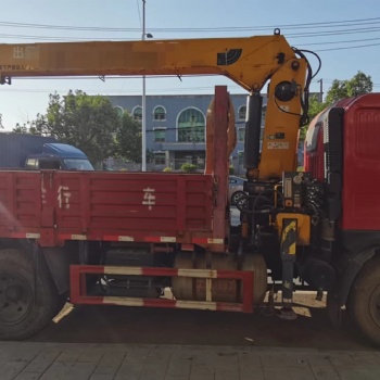 二手隨車吊 新到一臺(tái)小黃牌徐工6.3噸隨車吊