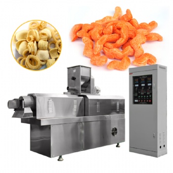 玉米膨化機(jī)谷物加工設(shè)備 雙螺桿膨化食品生產(chǎn)線 新款爆火零食配方