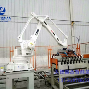 大智慧叢砂漿全自動(dòng)機(jī)械手碼垛機(jī)