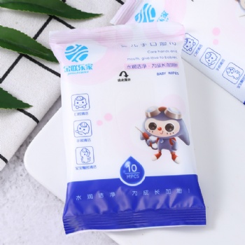 小包裝濕紙巾 10片裝嬰幼兒濕巾母嬰用濕巾批發(fā)