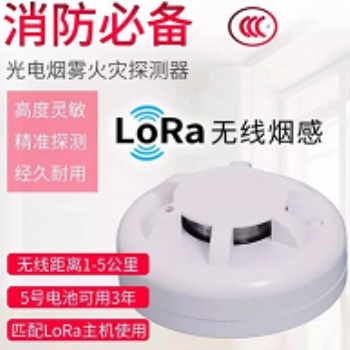 LORA智能無(wú)線煙感報(bào)警器ADJ-880煙感一鍵報(bào)警