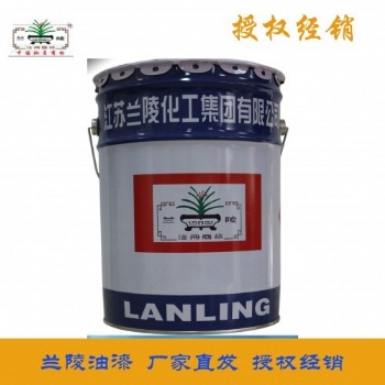 蘭陵油漆附著力好H53-5 環(huán)氧鐵紅防銹漆(雙組份)