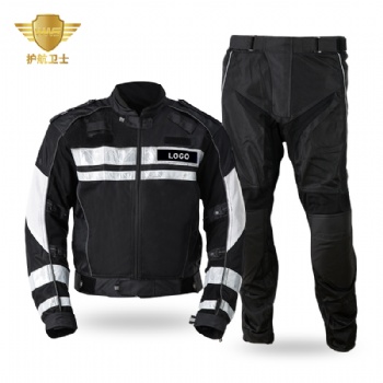 護航衛士HW-004春秋款黑色騎行服送CE護具