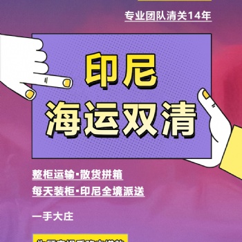 鼠標(biāo)南沙出海運到印尼雅加達(dá)雙清