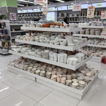 紹興新款三福精品貨架一站設計-莫凡貨架生產(chǎn)廠家