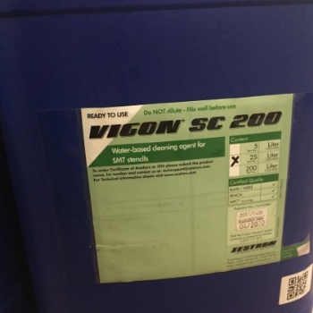 德國(guó)ZESTRON VIGON? SC 200清除焊錫膏和SMT 膠水的水基網(wǎng)板清洗液