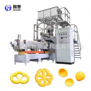 巧克力夾心米果 全自動夾心米果加工生產(chǎn)線 膨化食品機(jī)械