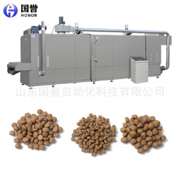 寵物糧膨化生產(chǎn)線 雙螺桿貓狗飼料膨化機(jī)成套設(shè)備 魚龜飼料生產(chǎn)線